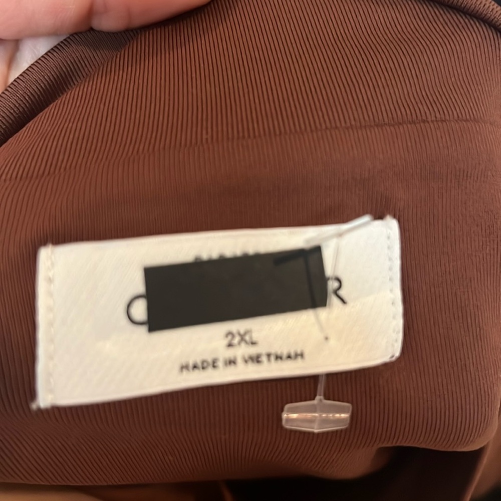 Aritzia Babaton Contour Brown Sleeveless Dress, NWOT - Picture 4 of 5